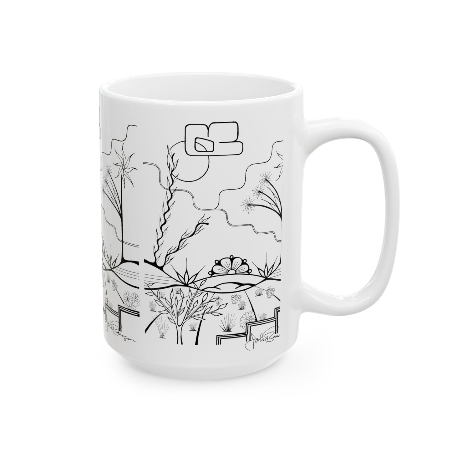 The World is Round - Wrap-Around Ceramic Art Mug