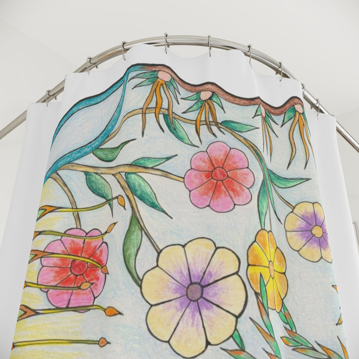 Artistic Shower Curtain | Feel the Breeze