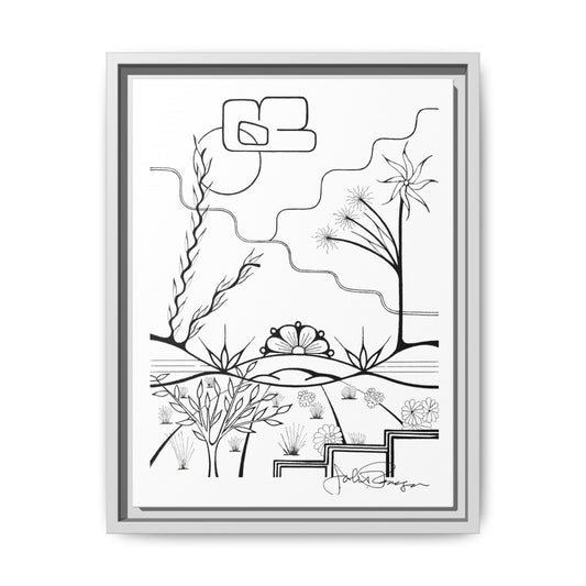 Premium Gallery Framed Matte Canvas | The World is Round