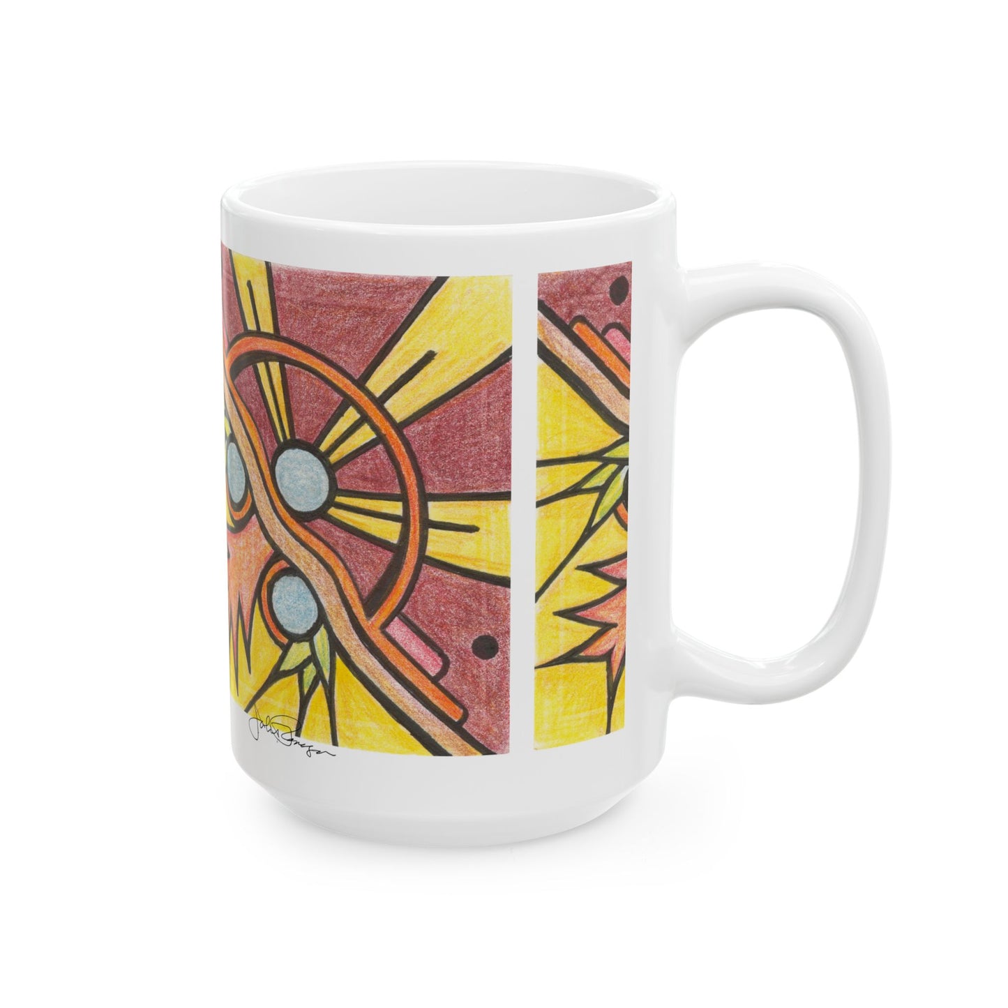 Gallery Day - Wrap-Around Ceramic Art Mug (11oz/15oz)