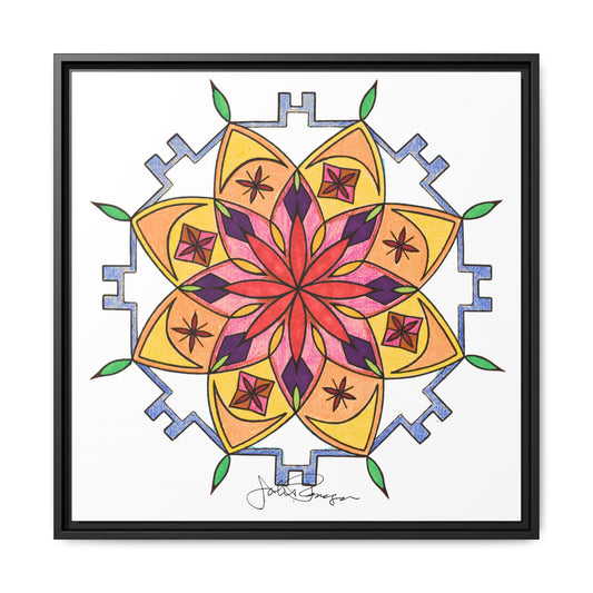 Snow Mandala - Archival Gallery Matte Canvas