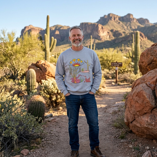 Premium Pullover Sweatshirt Wearable Art | Building Arizona