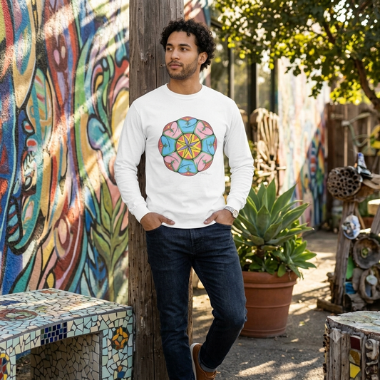 Premium Long Sleeve T-Shirt Wearable Art | Heaven's Gate Mandala