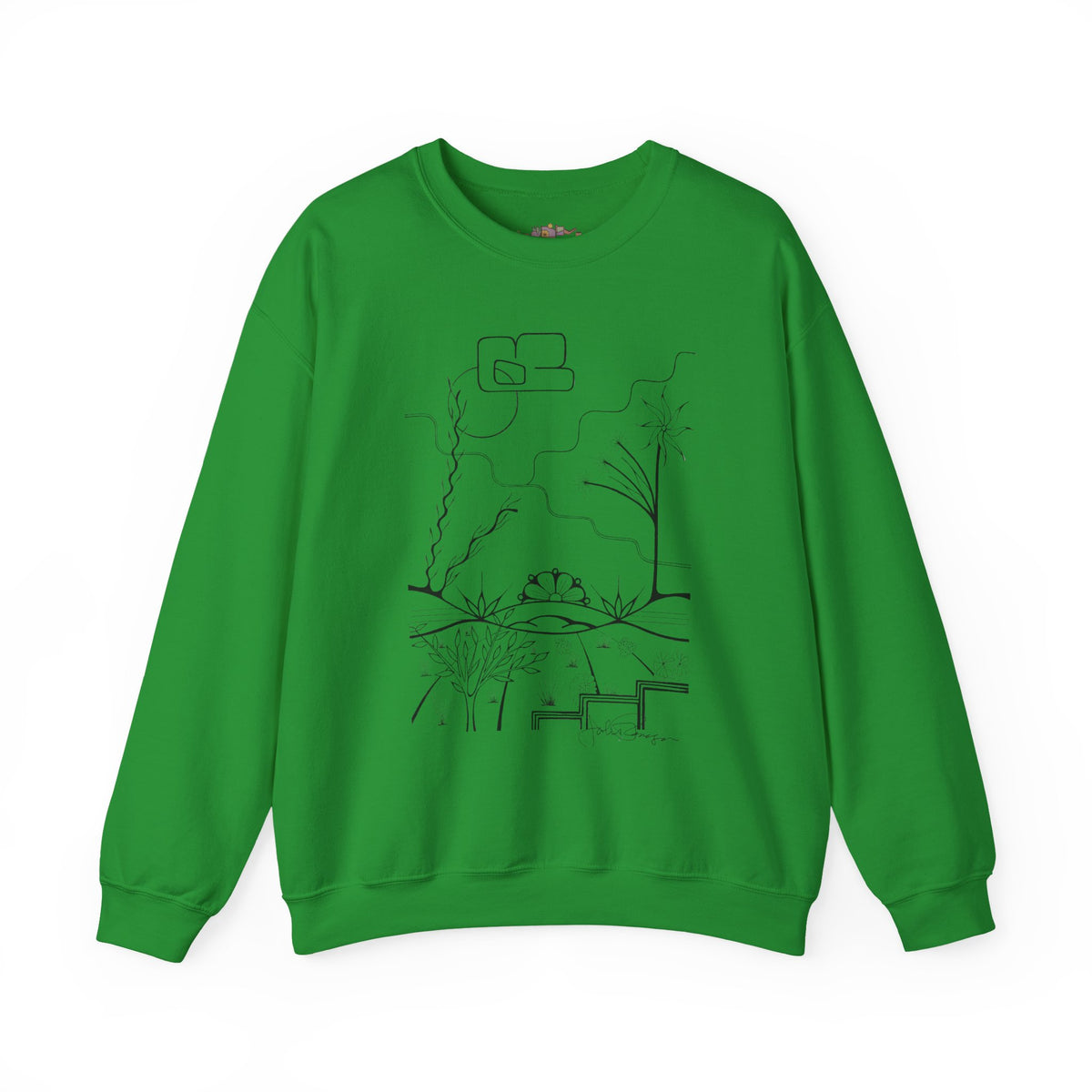 Premium Pullover Sweatshirt Wearable Art | The World is Round