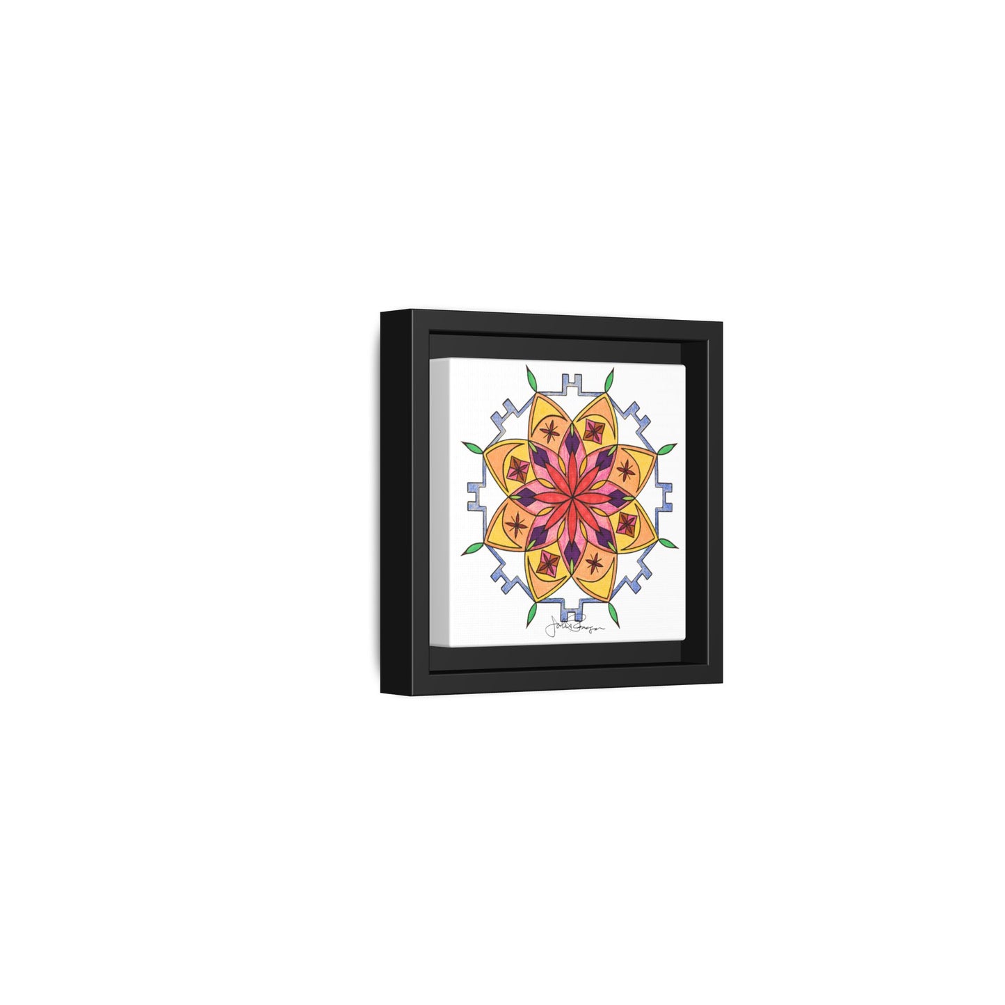 Snow Mandala - Archival Gallery Matte Canvas