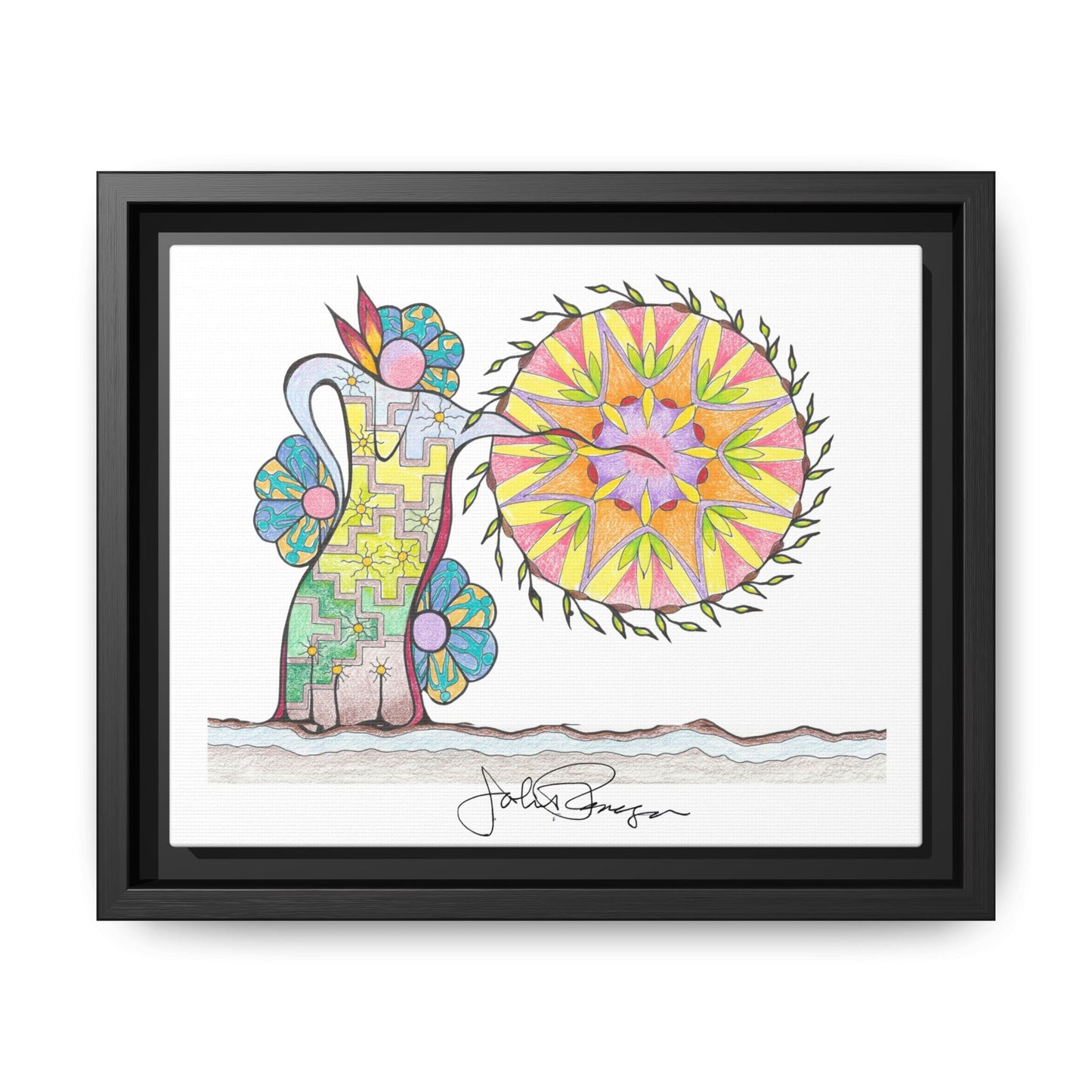 PowWow Drum - Archival Gallery Matte Canvas