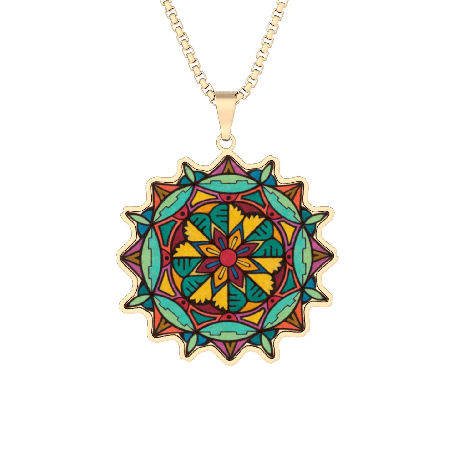 Roundabout Mandala - Premium Pendant Art Necklace