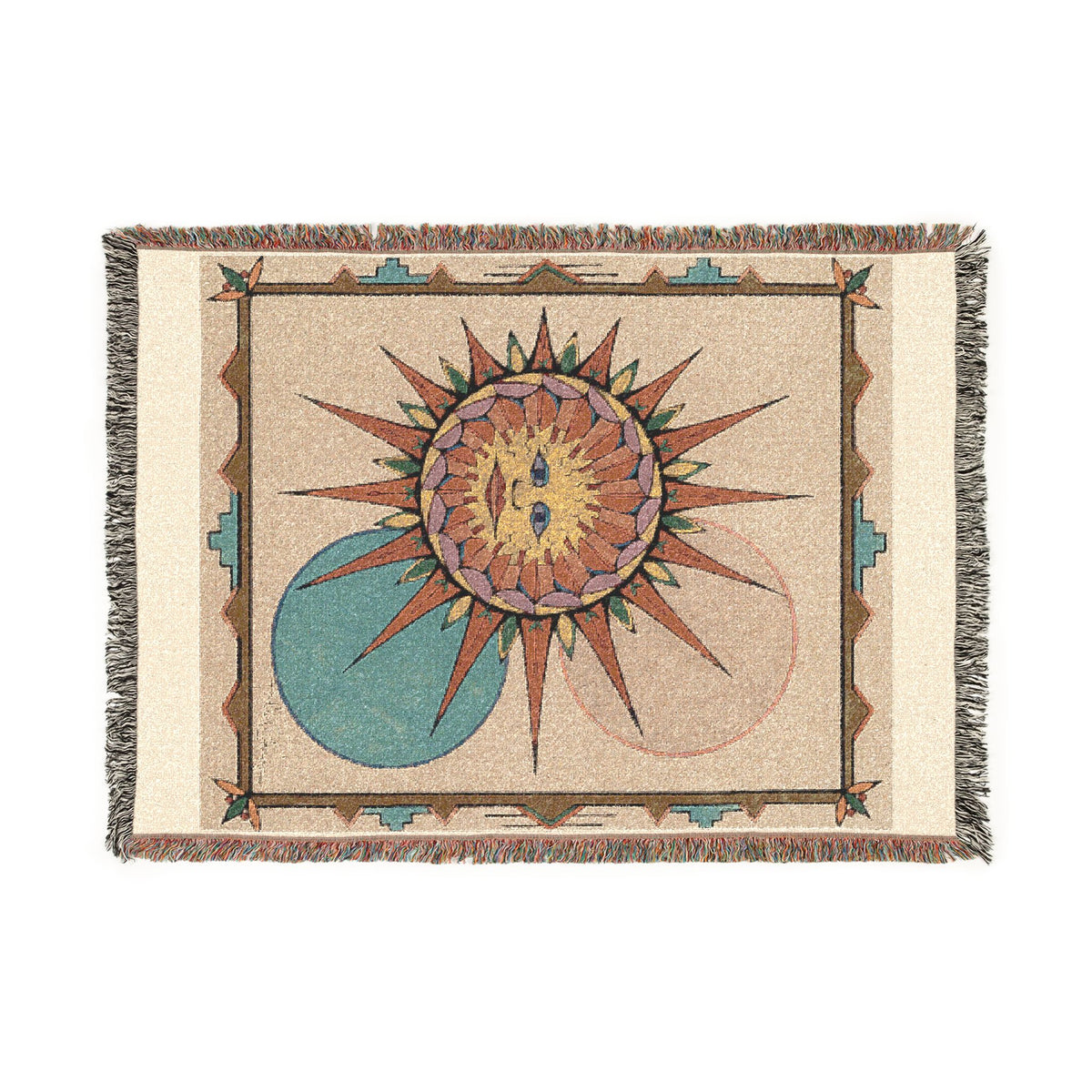 Premium Tapestry Woven Blanket | Sun Face