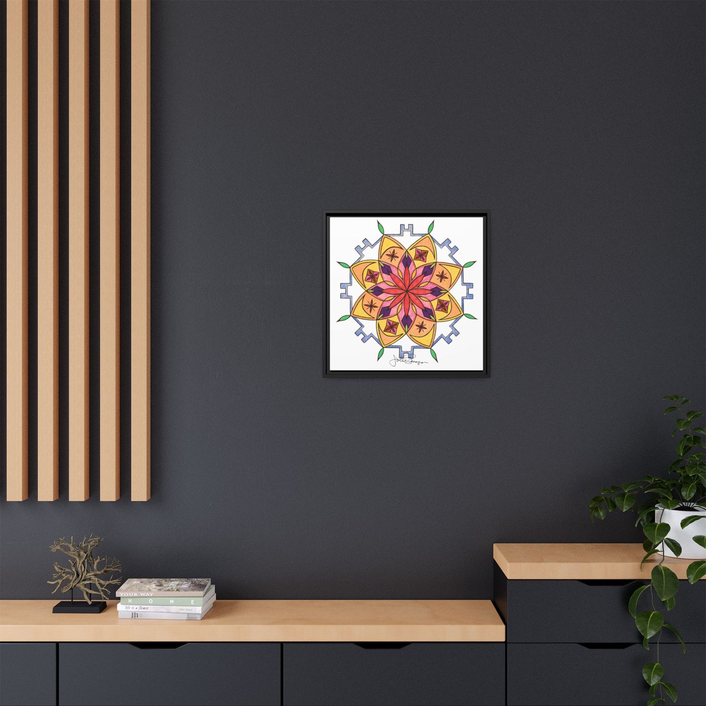 Snow Mandala - Archival Gallery Matte Canvas