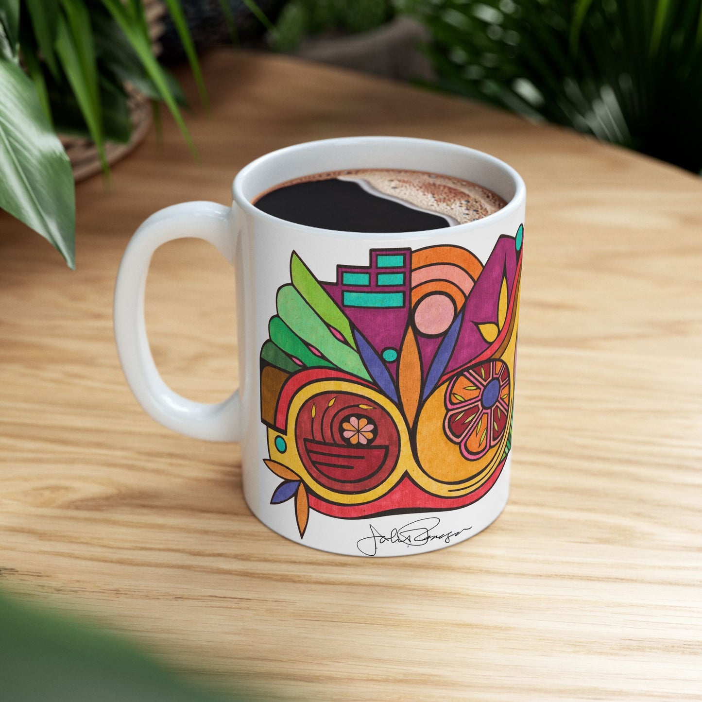 Leaving the Picture - Wrap-Around Ceramic Art Mug