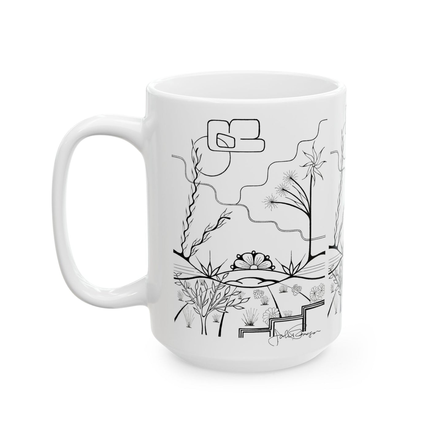 The World is Round - Wrap-Around Ceramic Art Mug