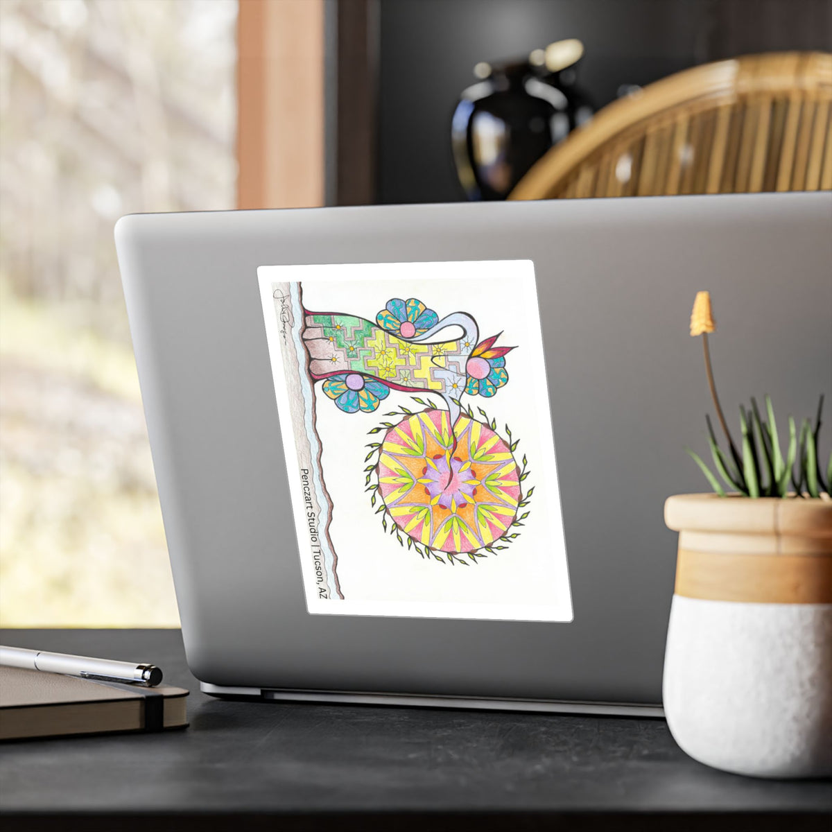 Premium Waterproof Vinyl Sticker | Pow Wow Drum