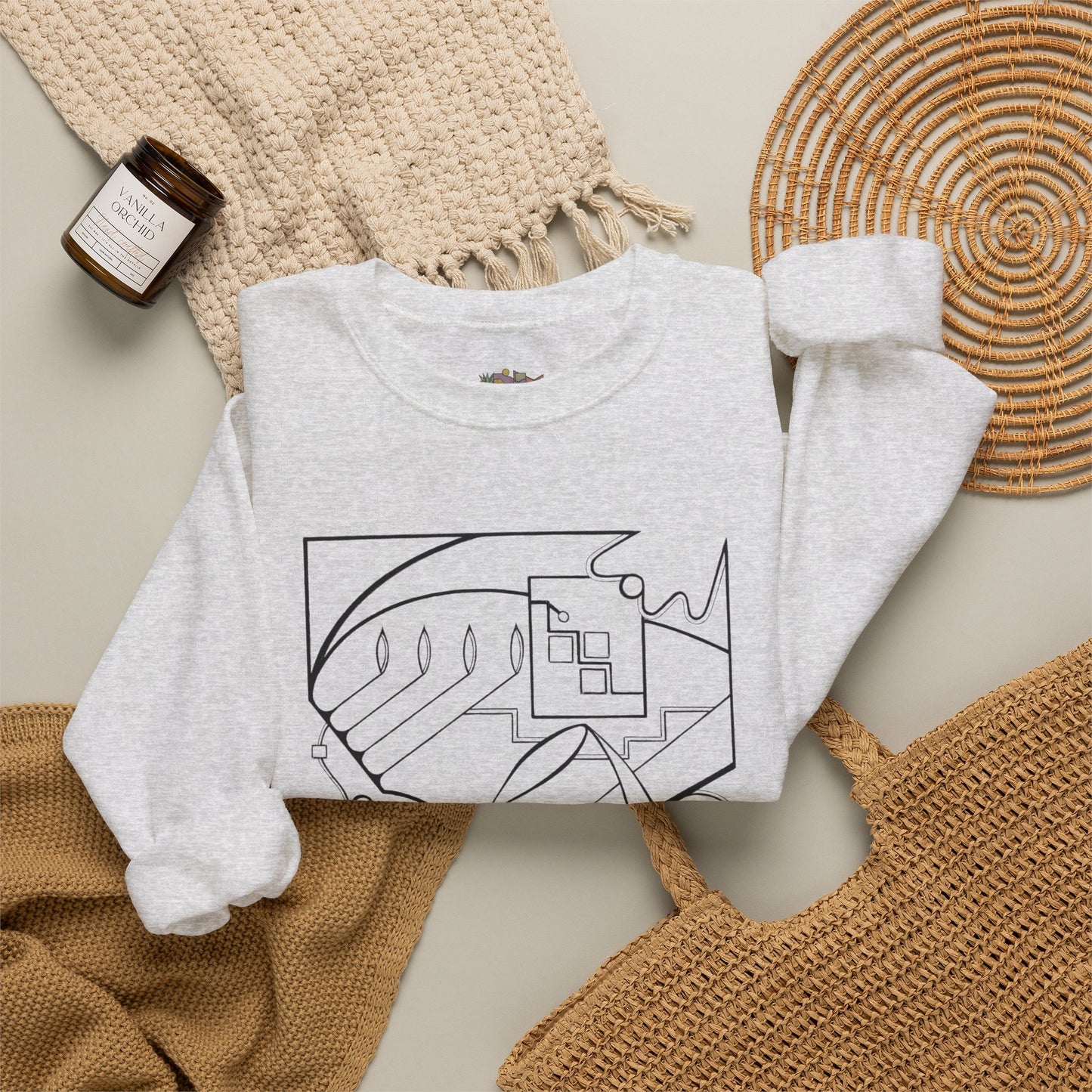 Premium Pullover Sweaatshirt Wearable Art | From the Heart