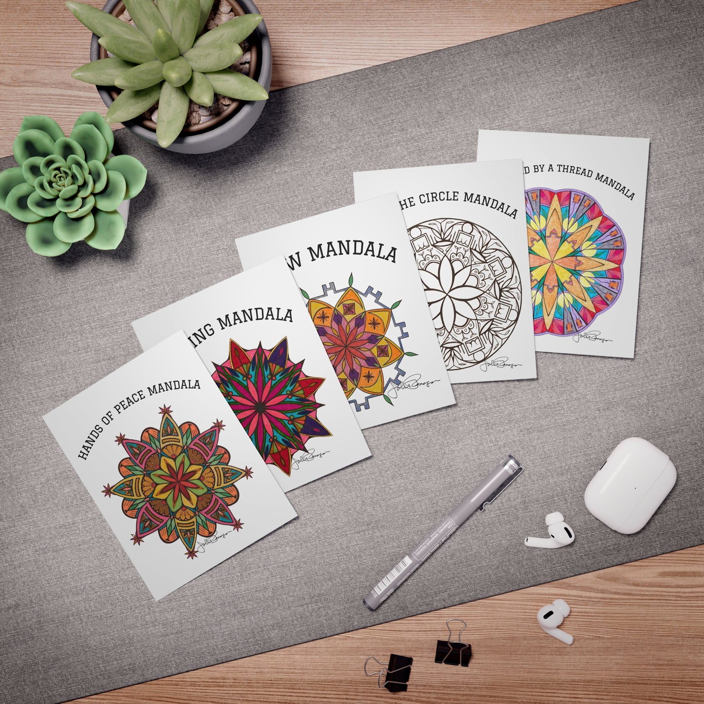 Sacred Circles Collection: Premium Mandala Art Note Cards
