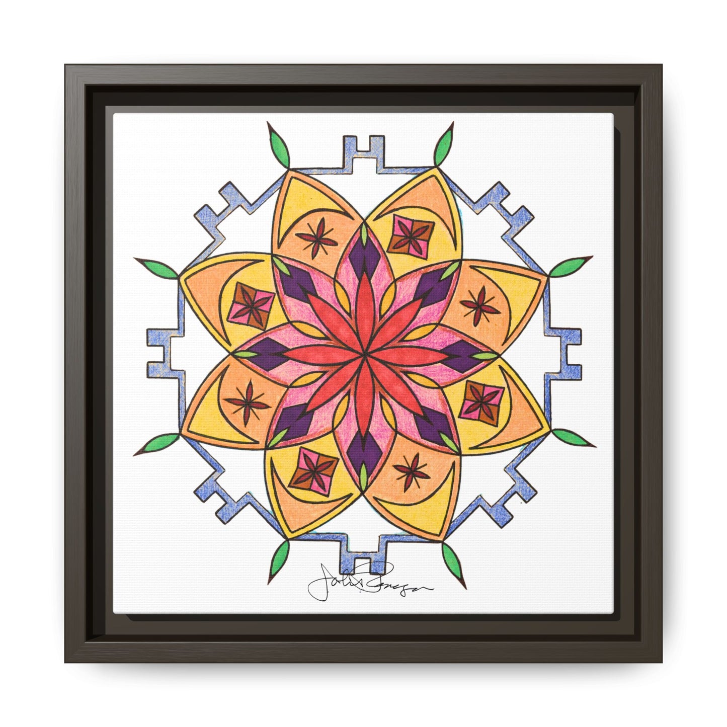 Snow Mandala - Archival Gallery Matte Canvas