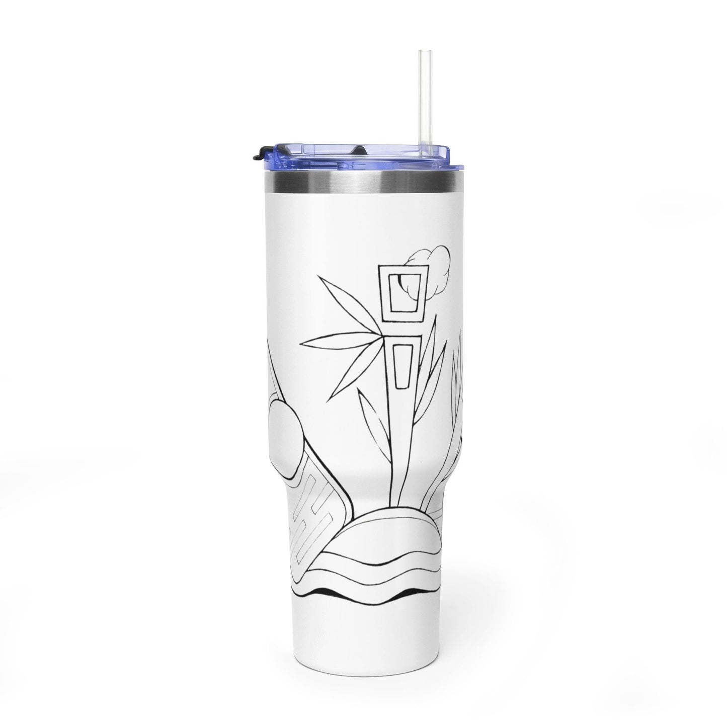 Riding the Turtle - Wrap-Around Art Tumbler (40 oz)
