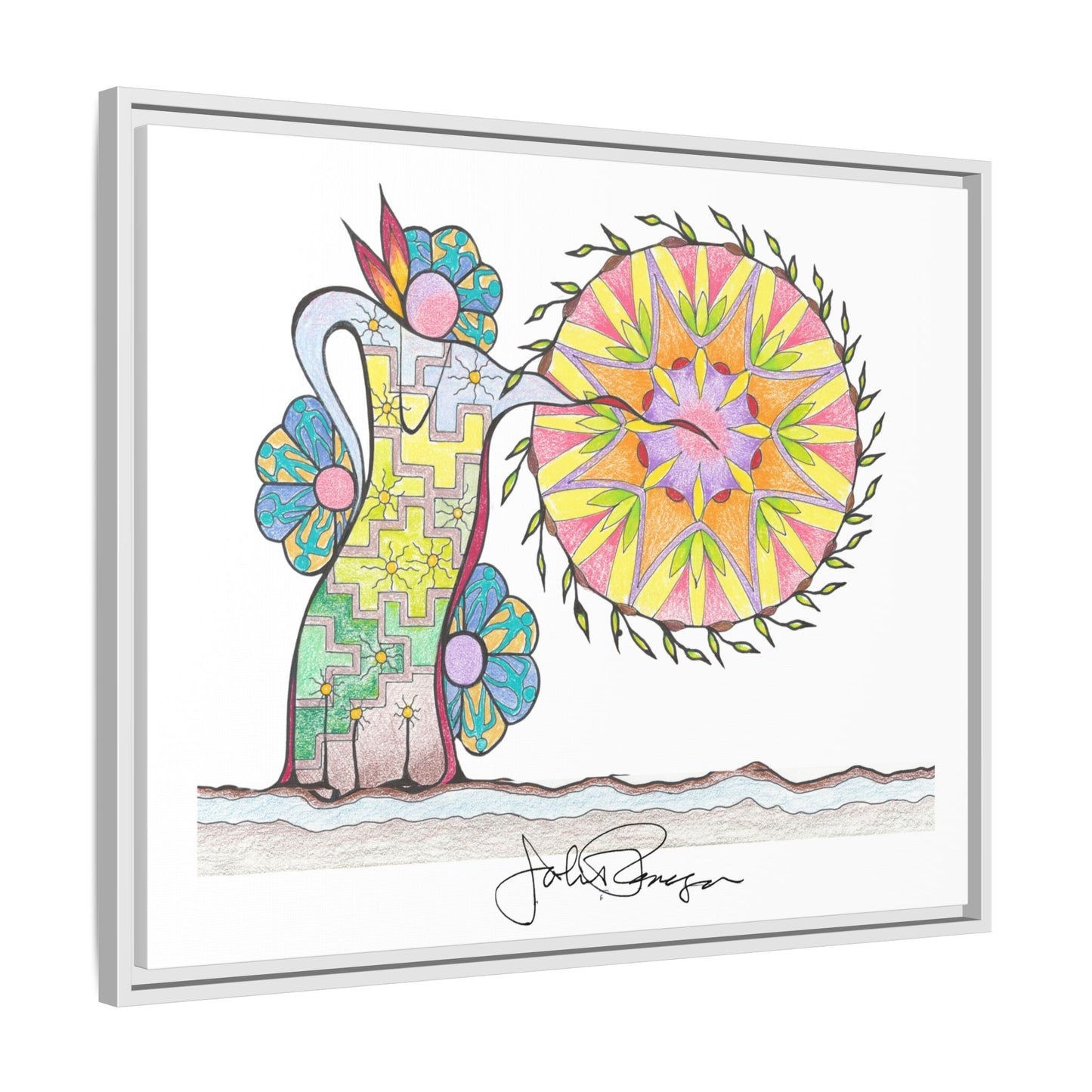 PowWow Drum - Archival Gallery Matte Canvas