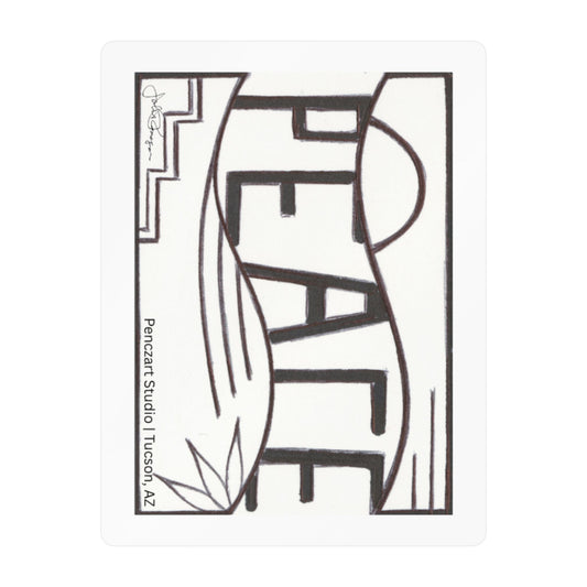 Premium Waterproof Vinyle Sticker | Peace