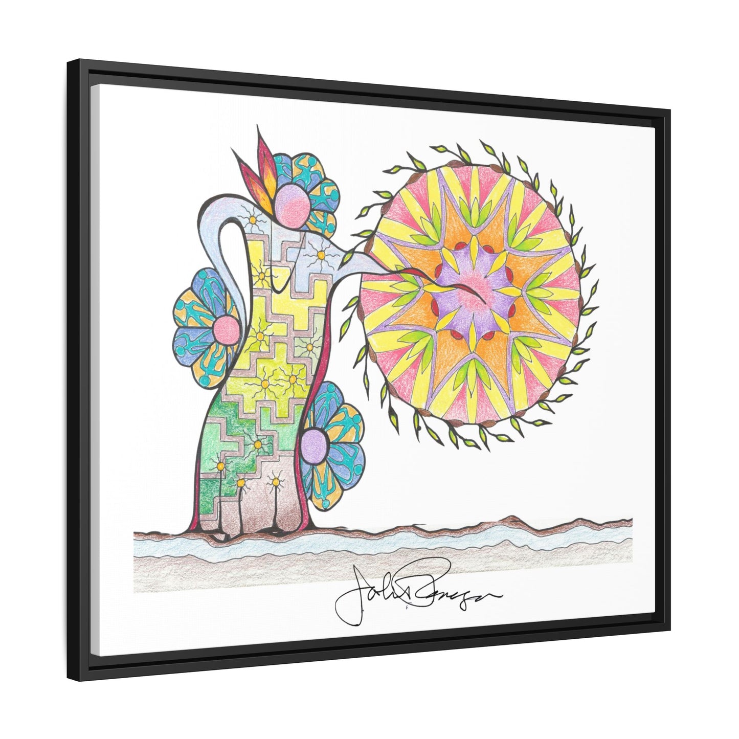 PowWow Drum - Archival Gallery Matte Canvas