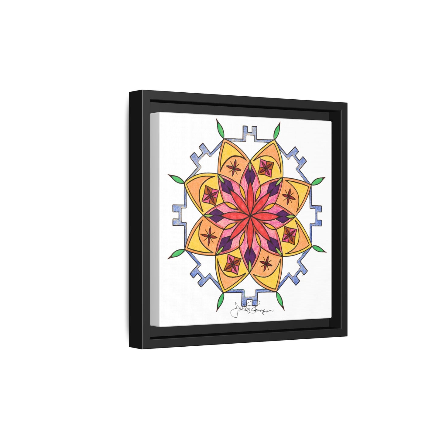 Snow Mandala - Archival Gallery Matte Canvas