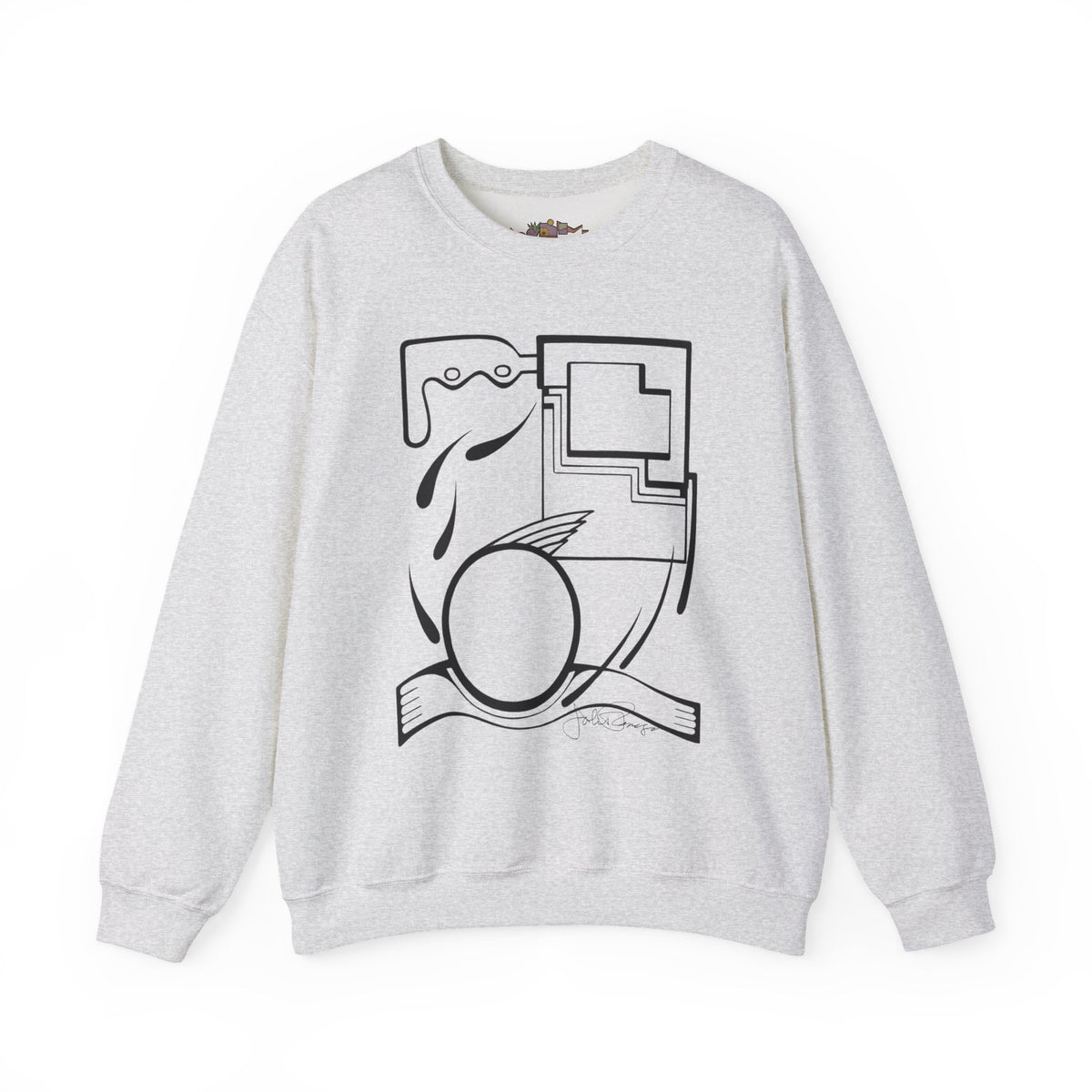 Premium Pullover Sweatshirt Wearable Art | Fleeing the Storm