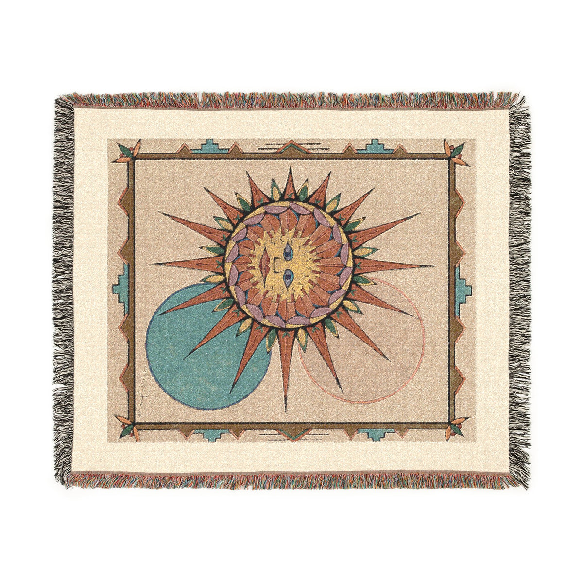 Premium Tapestry Woven Blanket | Sun Face