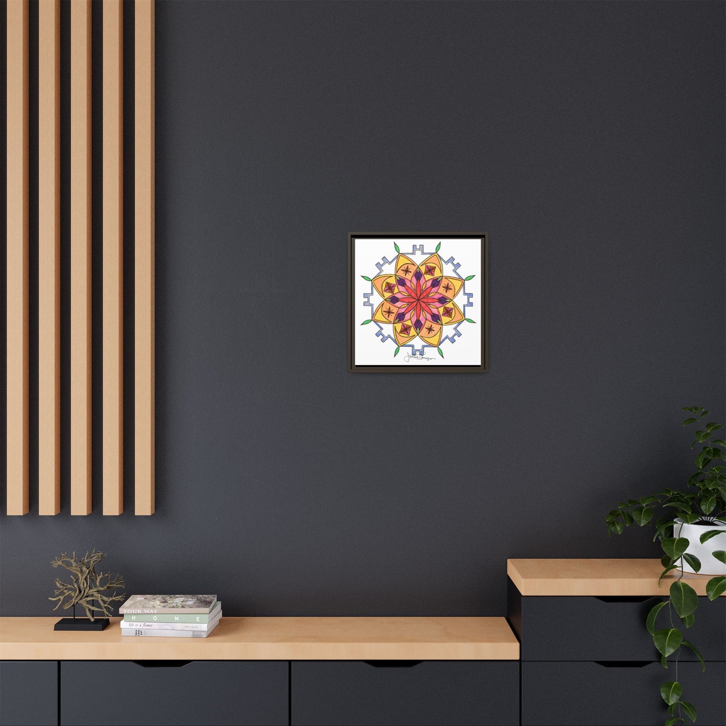 Snow Mandala - Archival Gallery Matte Canvas