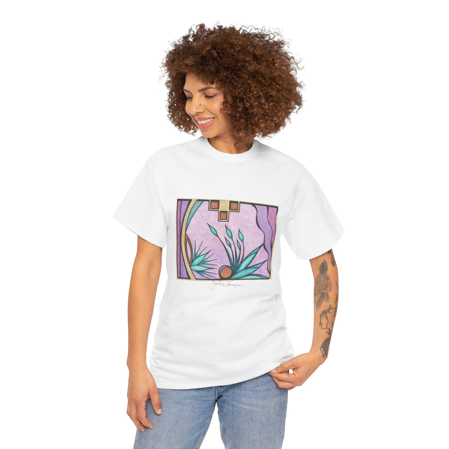 Deep Purple Visions - Short Sleeve Premium Wearable Art