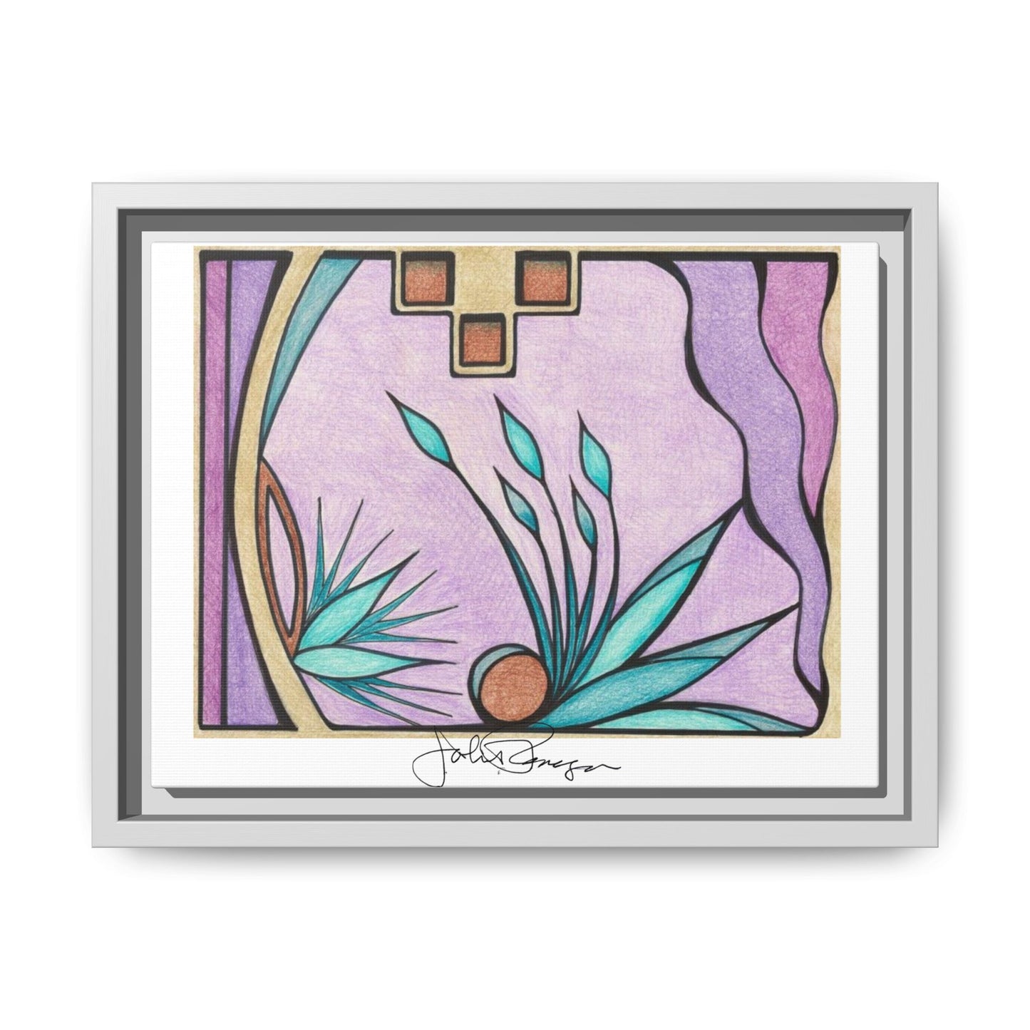 Deep Purple Visions - Archival Gallery Matte Canvas