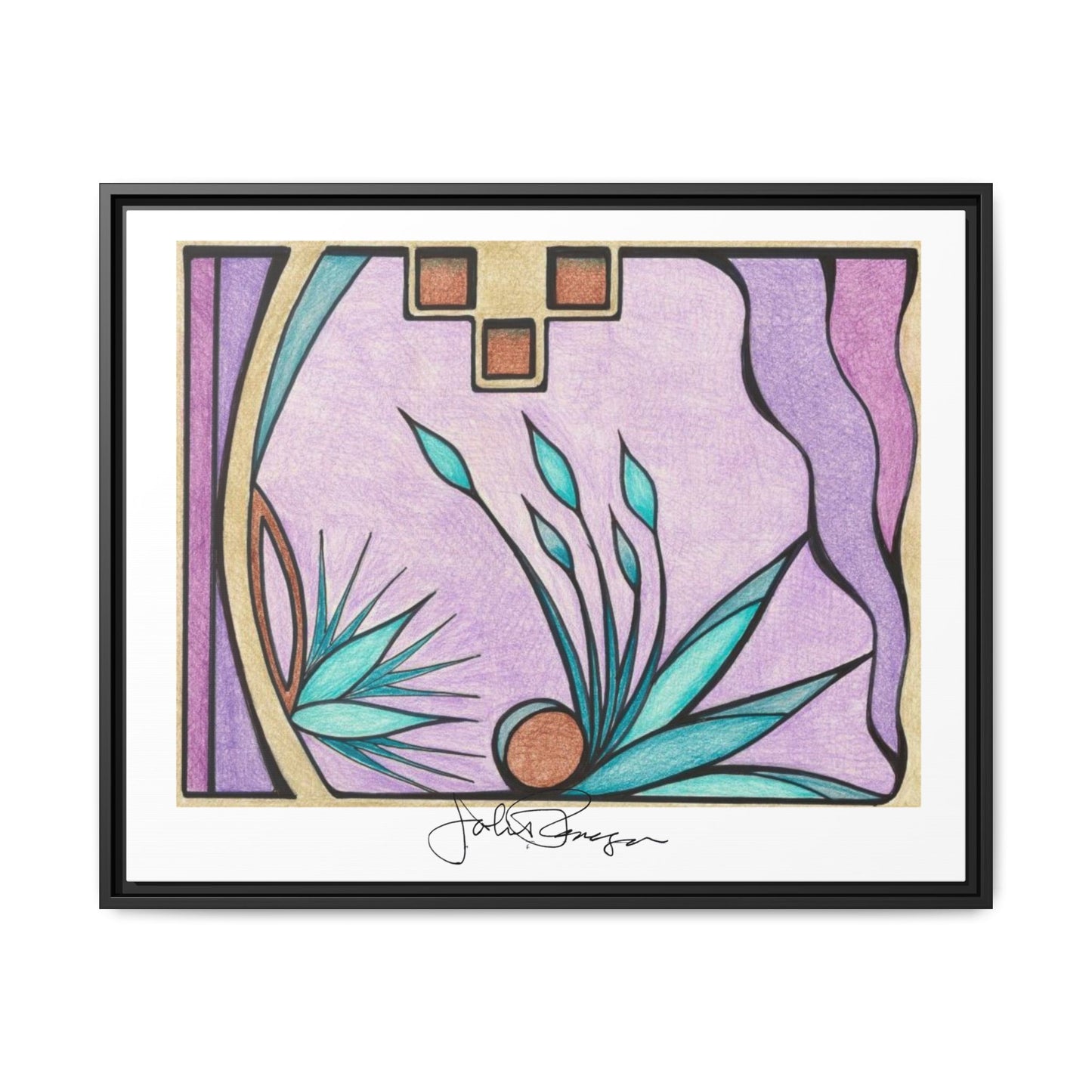 Deep Purple Visions - Archival Gallery Matte Canvas