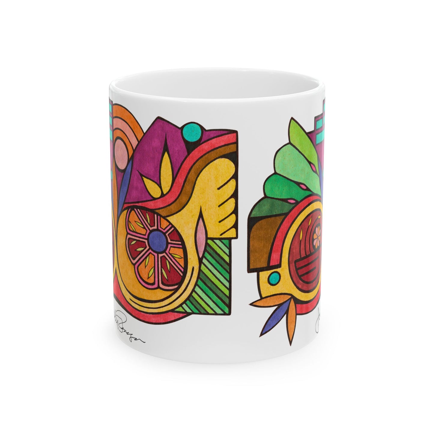 Leaving the Picture - Wrap-Around Ceramic Art Mug