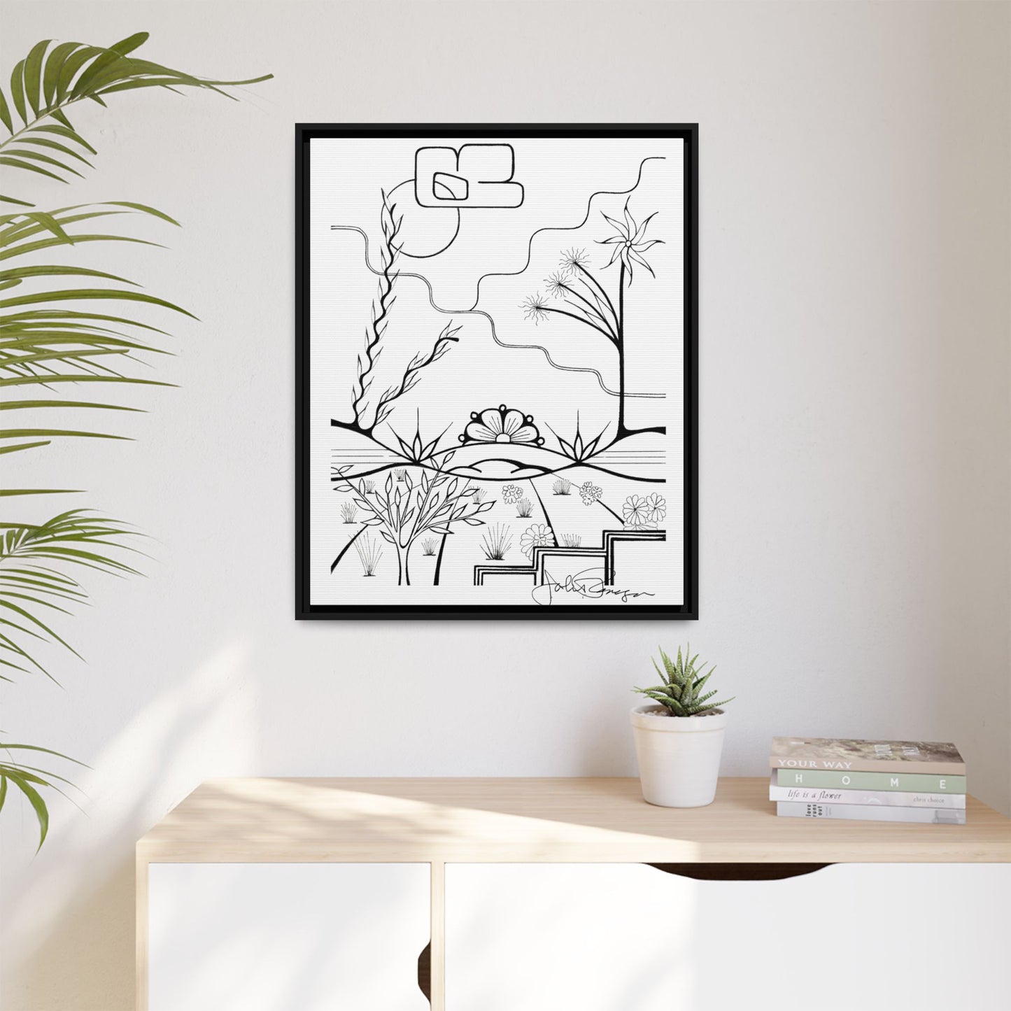 Premium Gallery Framed Matte Canvas | The World is Round