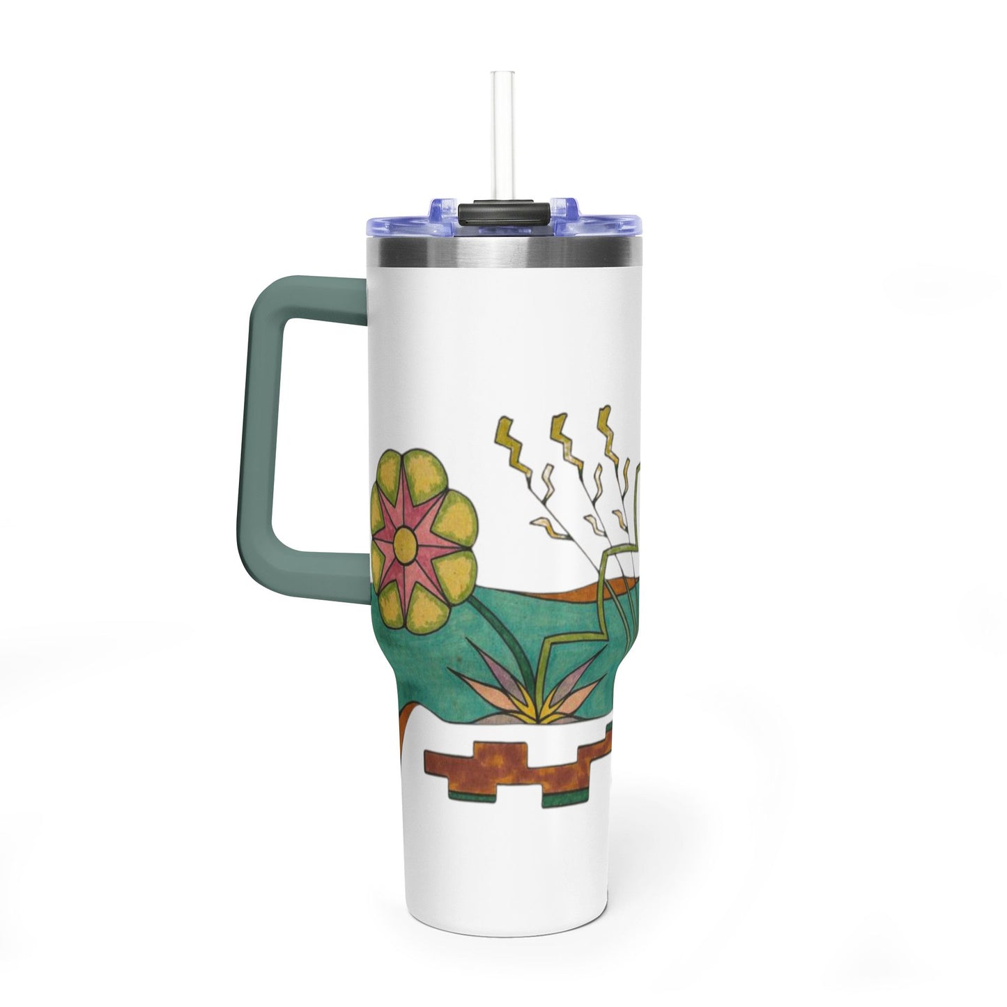 Garden by the River - Wrap-Around Premium Art Tumbler (40 oz)