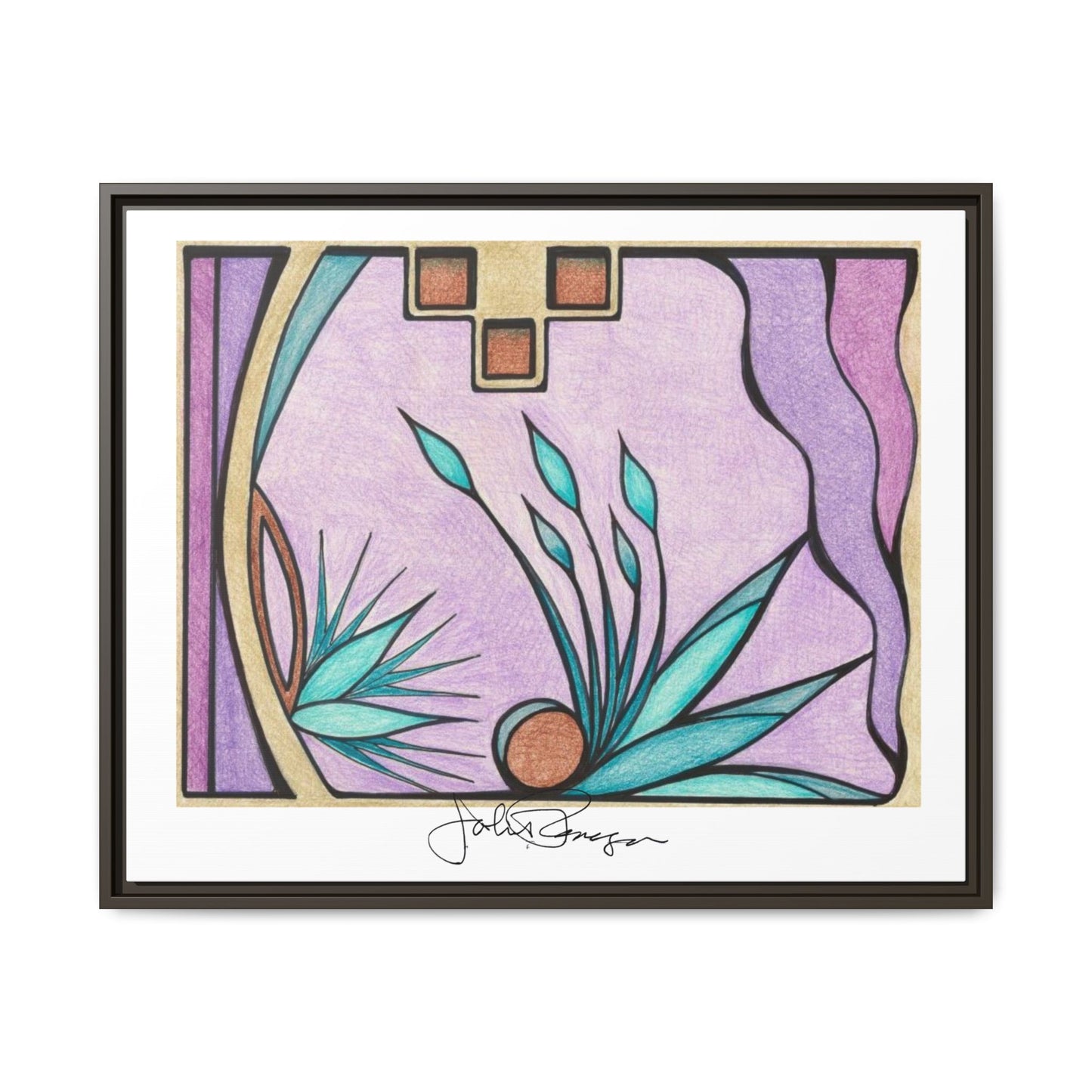Deep Purple Visions - Archival Gallery Matte Canvas