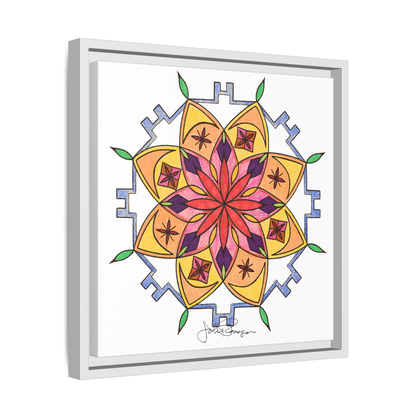 Snow Mandala - Archival Gallery Matte Canvas