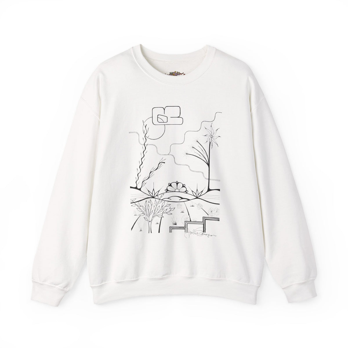 Premium Pullover Sweatshirt Wearable Art | The World is Round