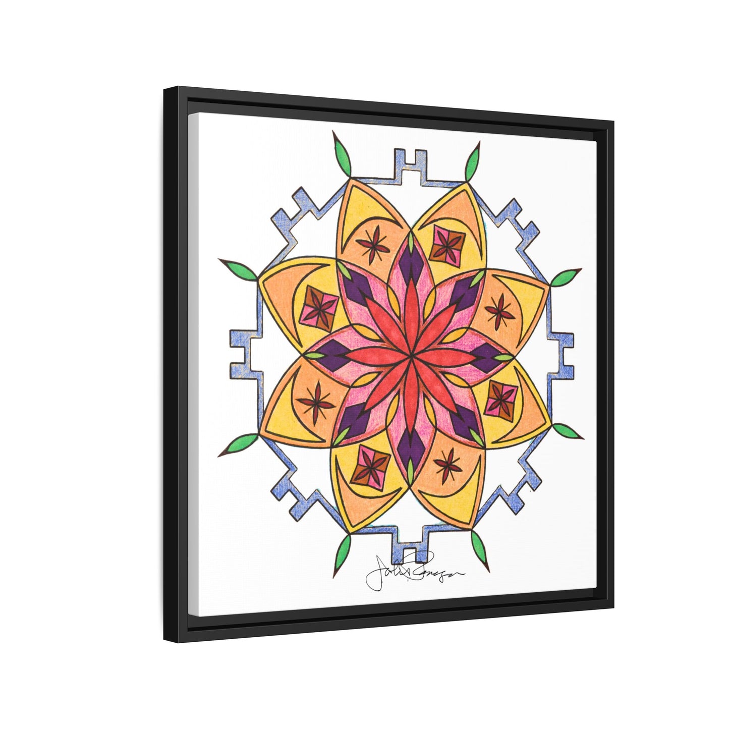 Snow Mandala - Archival Gallery Matte Canvas