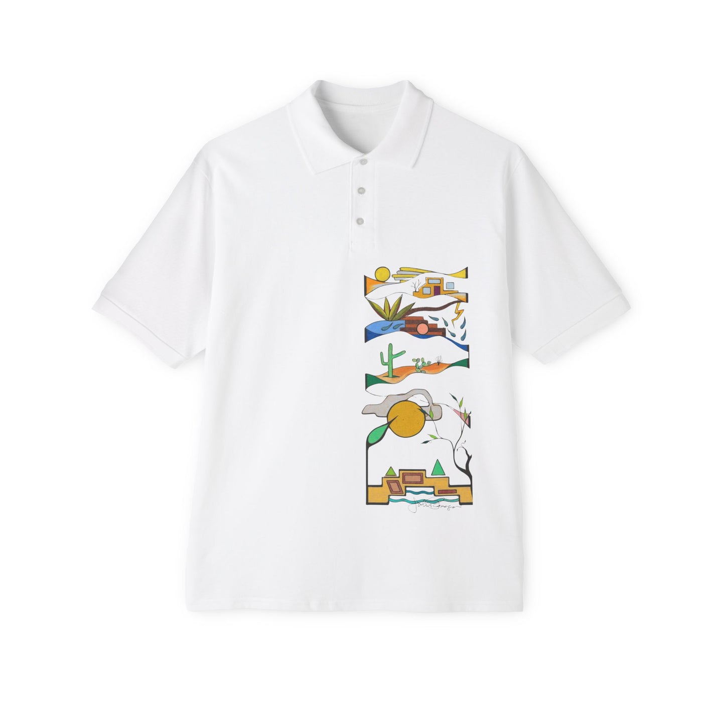 Sabino Memories - Premium Pique Polo Wearable Art