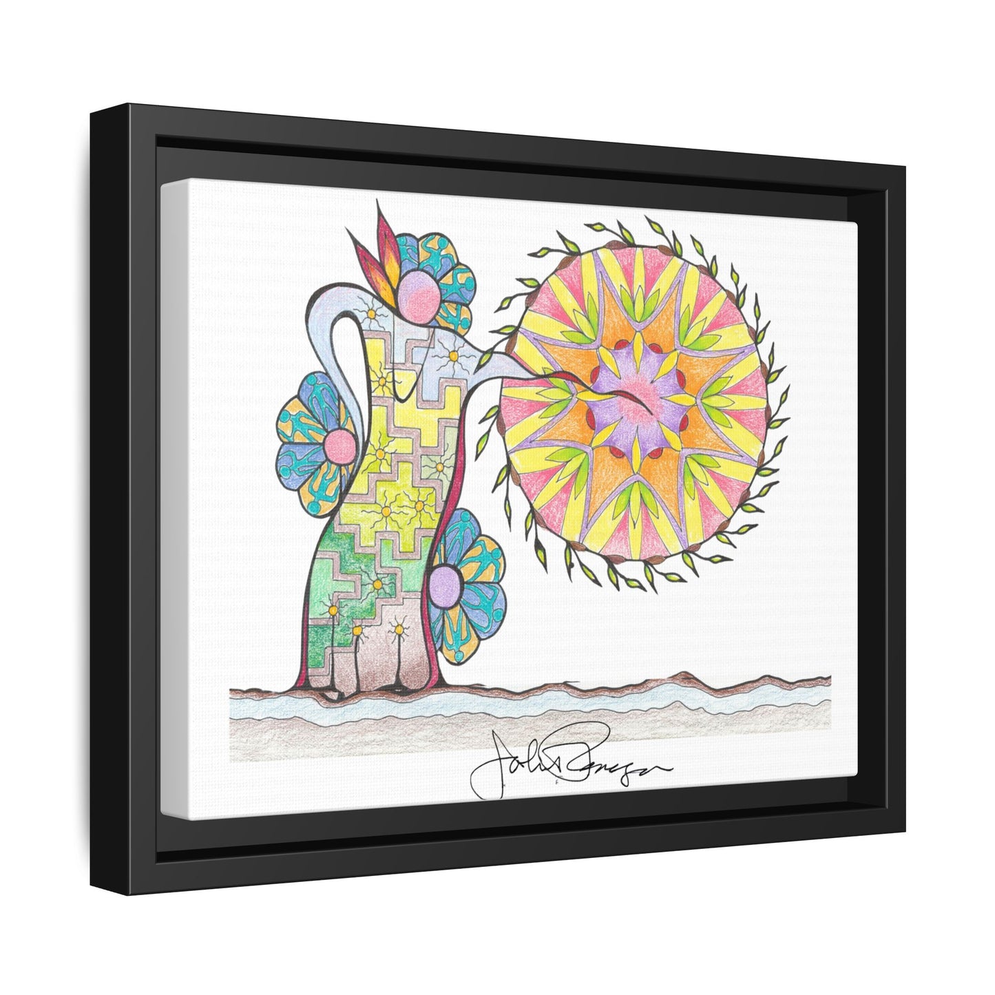 PowWow Drum - Archival Gallery Matte Canvas