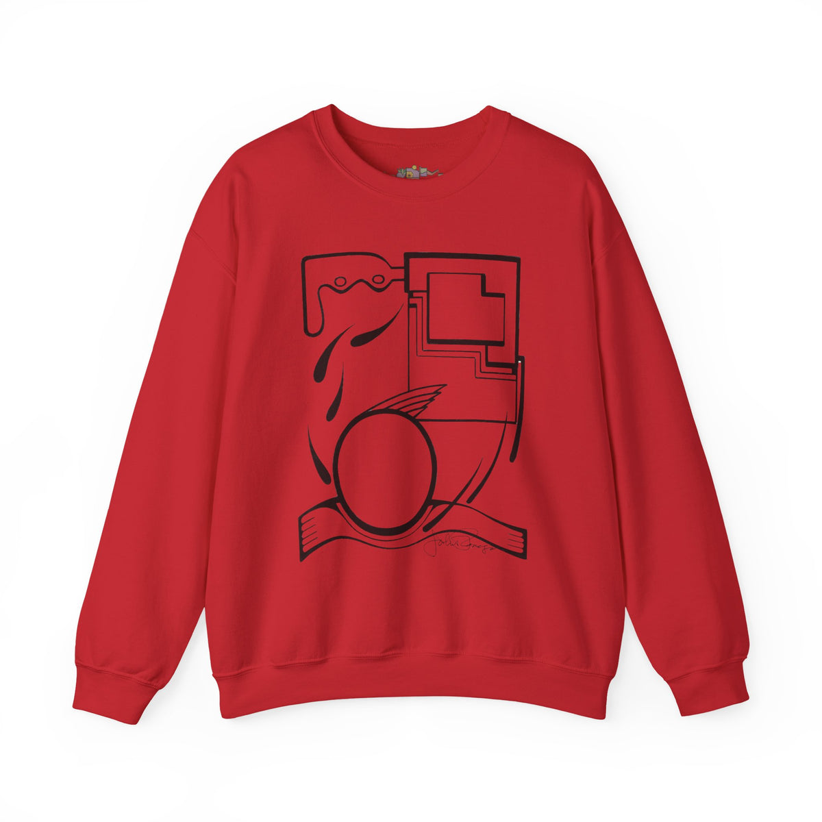 Premium Pullover Sweatshirt Wearable Art | Fleeing the Storm
