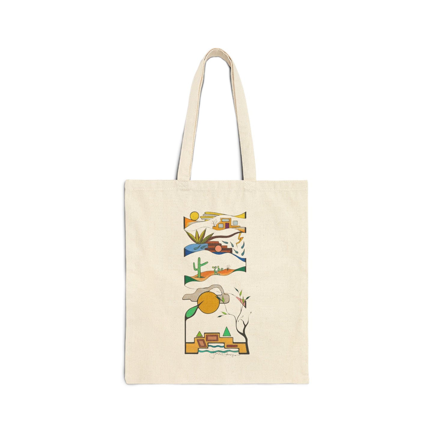 Sabino Memories - Utility Canvas Art Tote