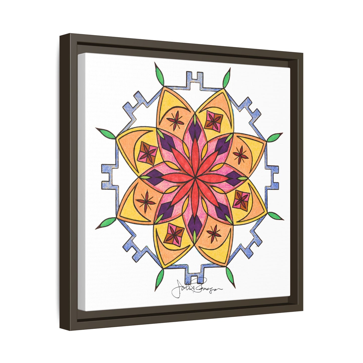 Snow Mandala - Archival Gallery Matte Canvas