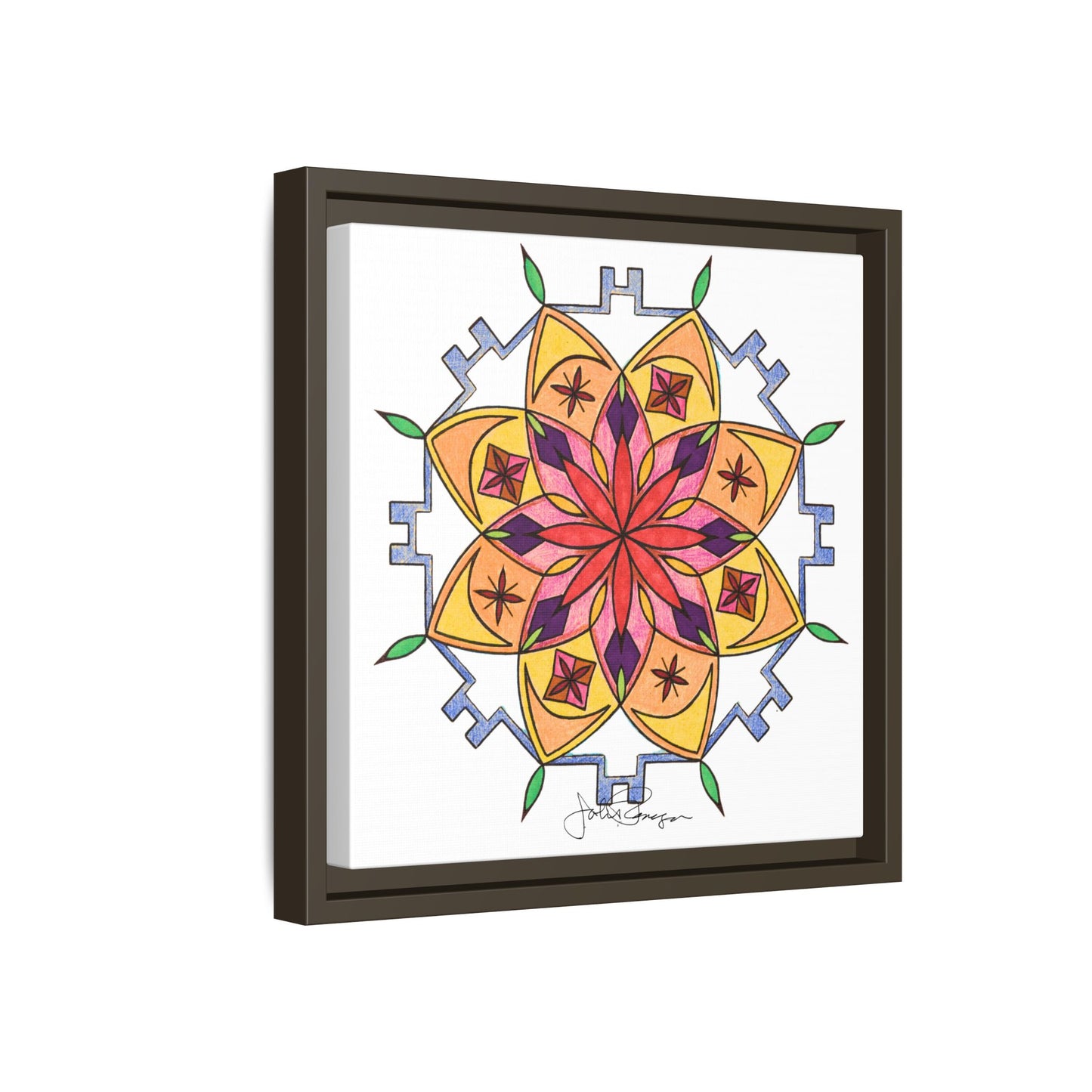 Snow Mandala - Archival Gallery Matte Canvas