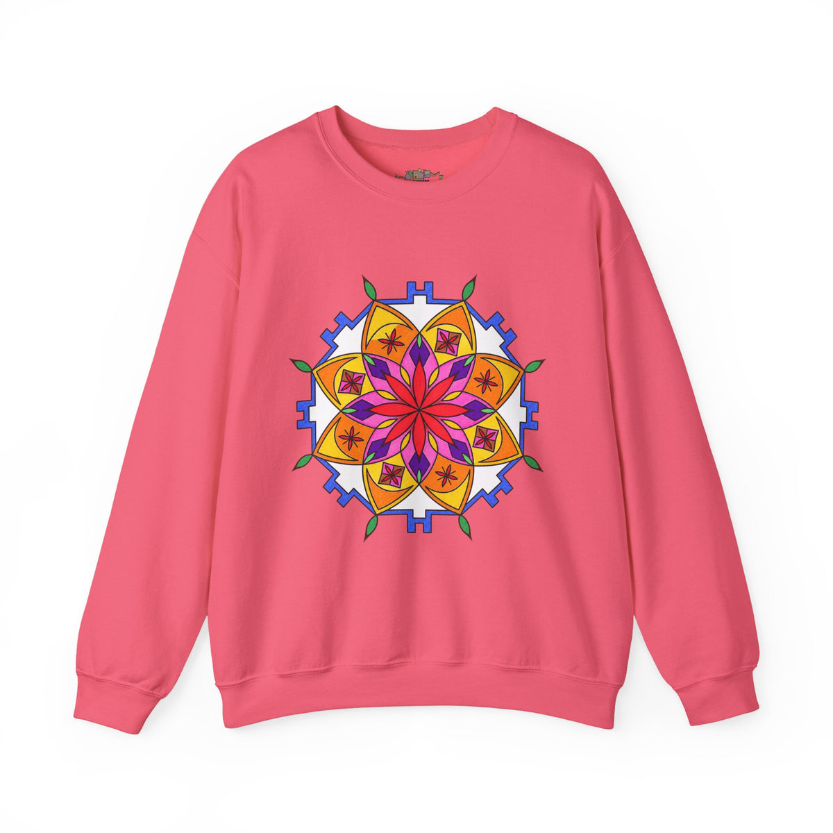 Premium Pullover Sweatshirt Wearable Art | Snow Mandala