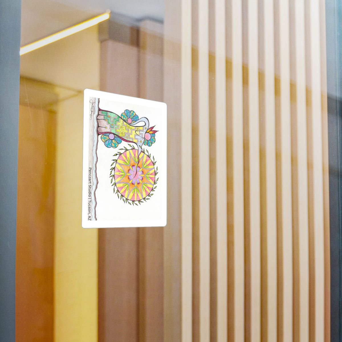Premium Waterproof Vinyl Sticker | Pow Wow Drum