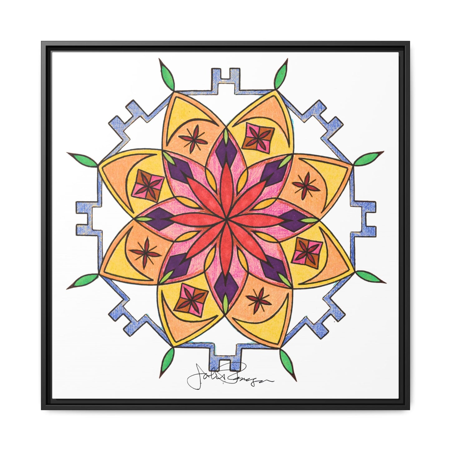 Snow Mandala - Archival Gallery Matte Canvas