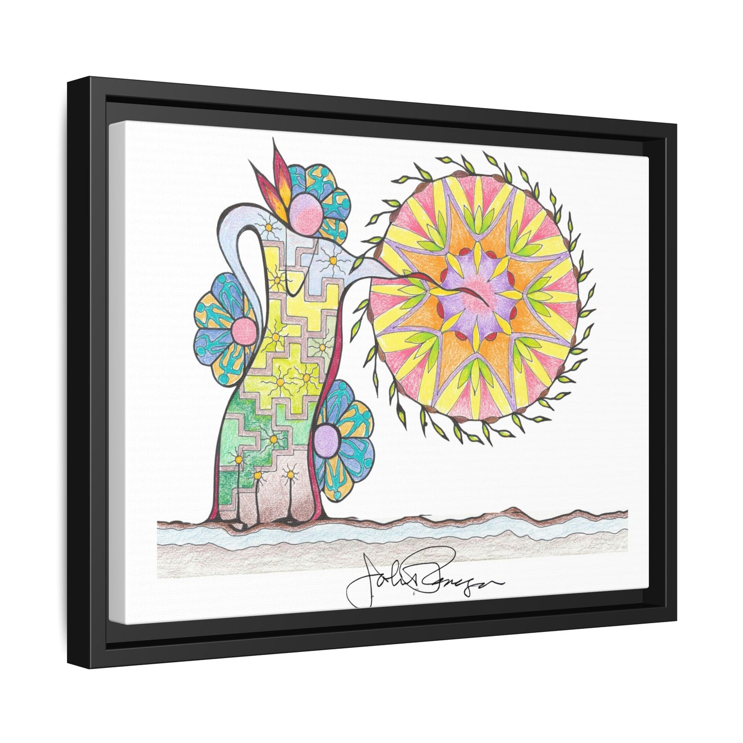PowWow Drum - Archival Gallery Matte Canvas