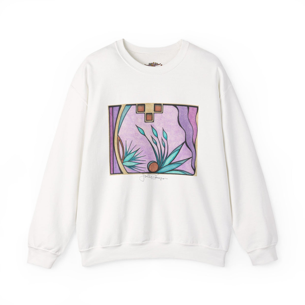 Premium Pullover Sweatshirt Wearable Art | Deep Purple Visions