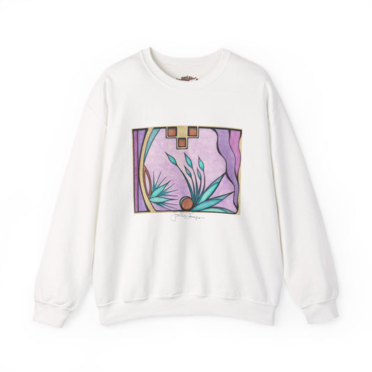 Premium Pullover Sweatshirt Wearable Art | Deep Purple Visions