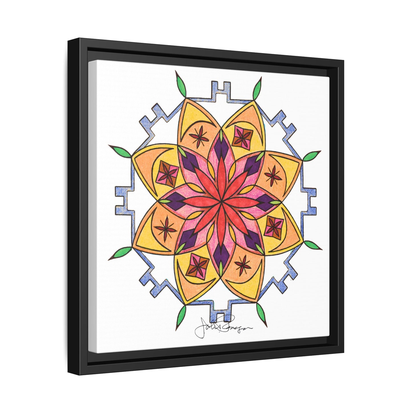 Snow Mandala - Archival Gallery Matte Canvas